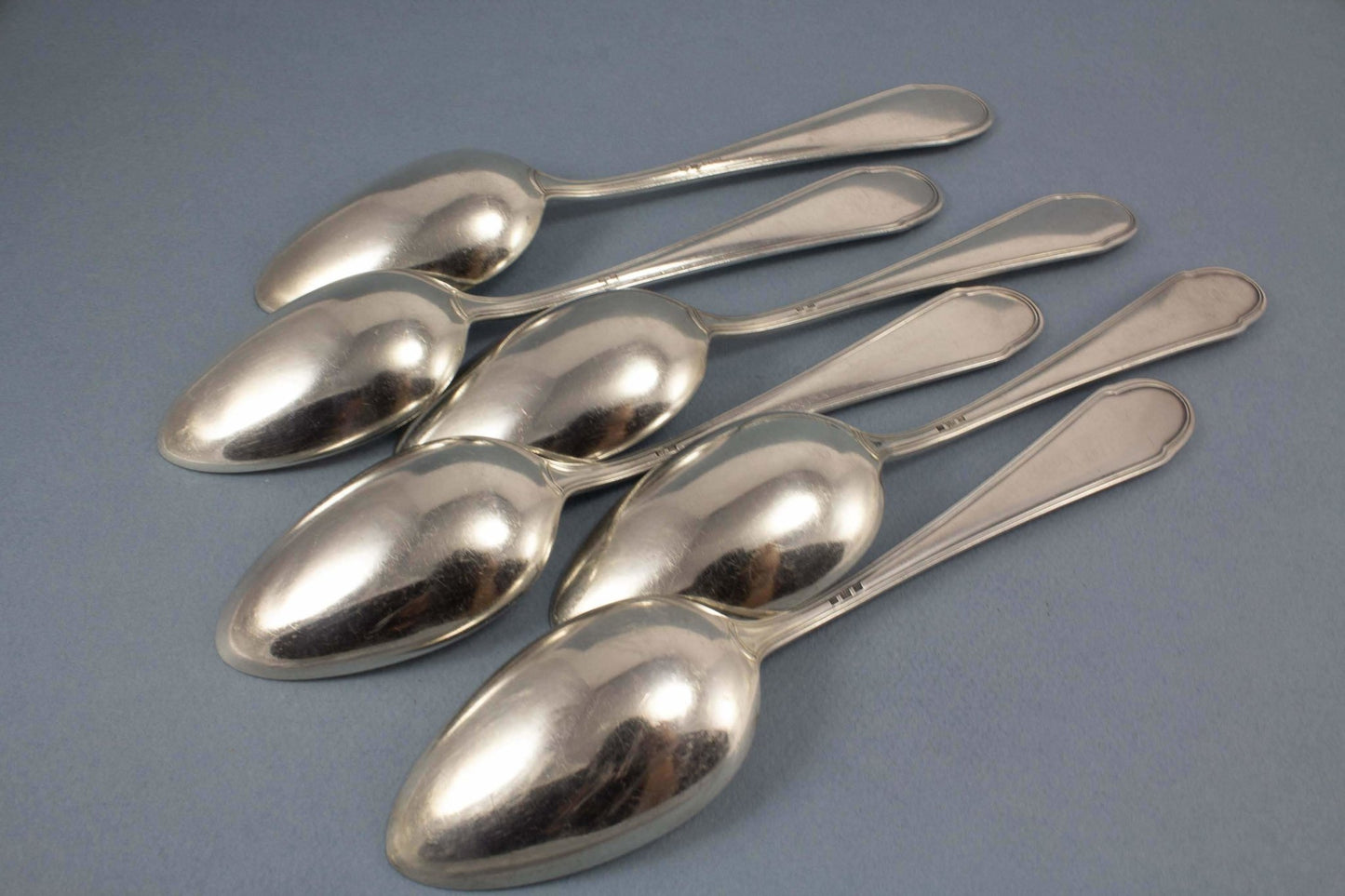 Esslöffel, Tafellöffel, WMF 200, Kreuzband versilbert, versilbertes Besteck - Löffelland