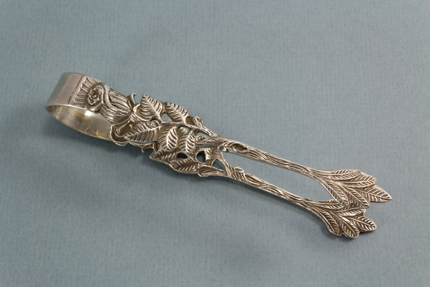 Zuckerzange, 800er Silber, Hildesheimer Rose, Jugendstil, kleine Zange, Zange, Zucker, Tee, Silber Besteck, Vintage Besteck, Silber Zange