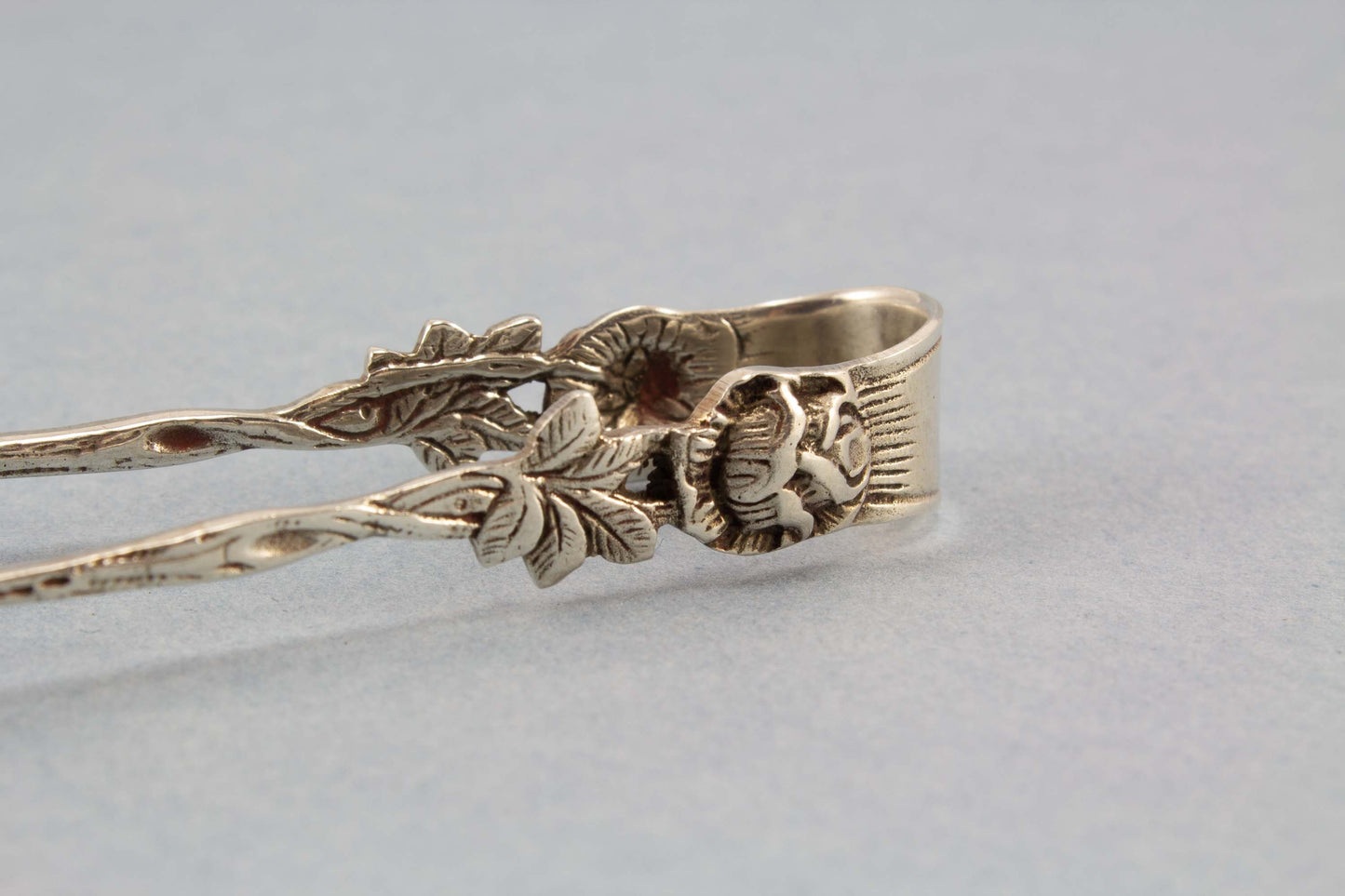 Zuckerzange, 800er Silber, Hildesheimer Rose, Jugendstil, kleine Zange, Zucker, Tee, Silber Besteck, Vintage Besteck, Silber