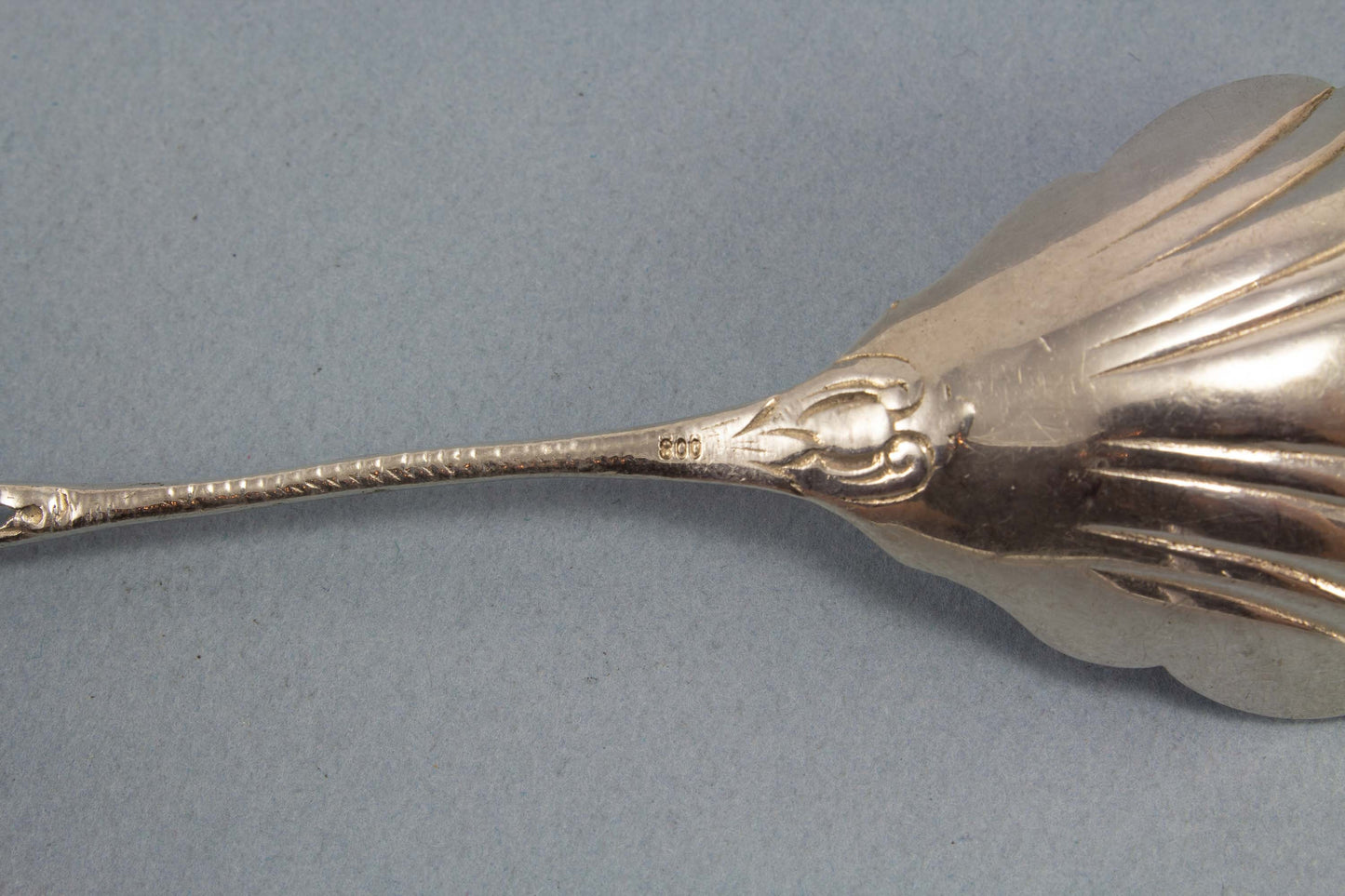 Großer Löffel, 800er Silber, Rosenbesteck, Sahnelöffel, Silberbesteck, antik, schöner Löffel, Löffel für Sahne, alter Löffel, Tafelsilber