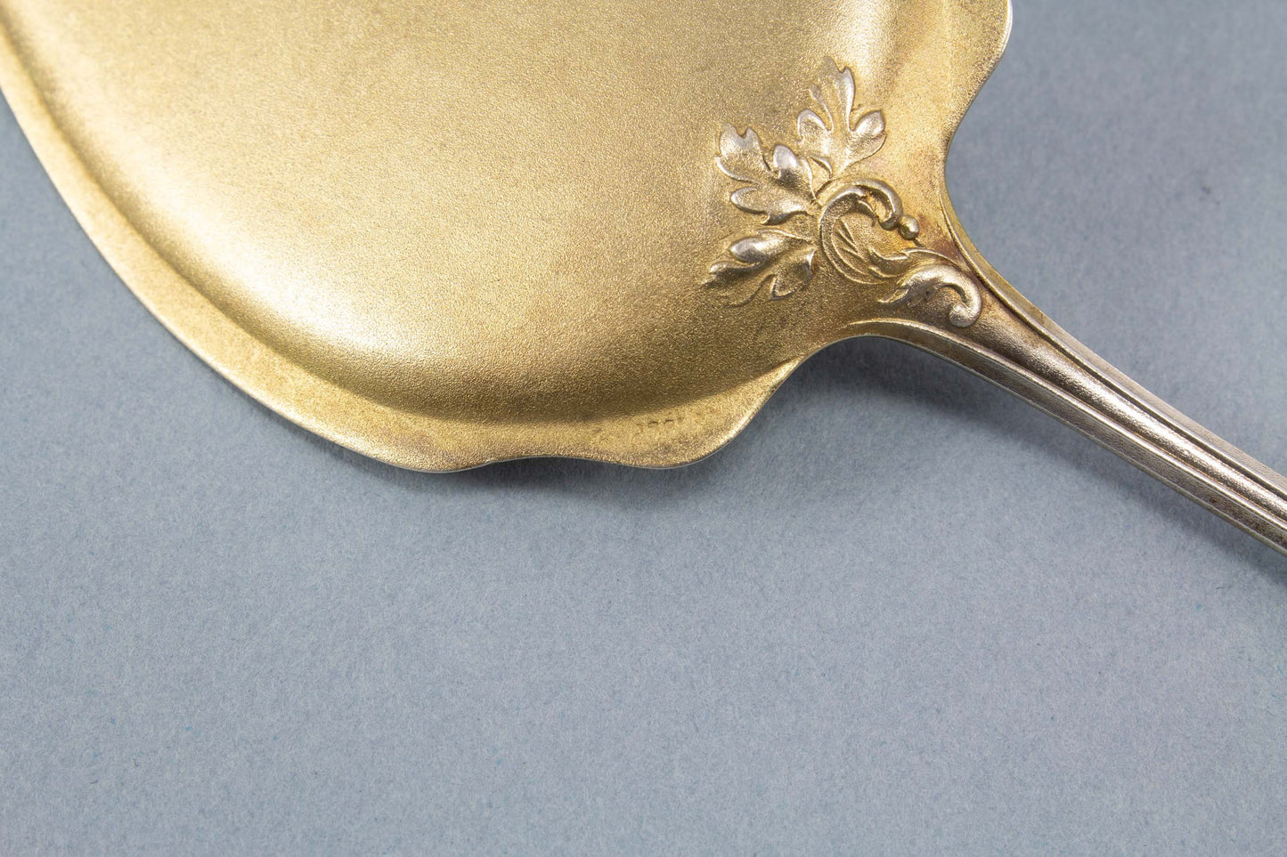 6 Eislöffel mit passendem Vorlegelöffel, Petersfeldt Berlin, 800 Silber, Löffel für Eis, Jugendstil, Eisbesteck