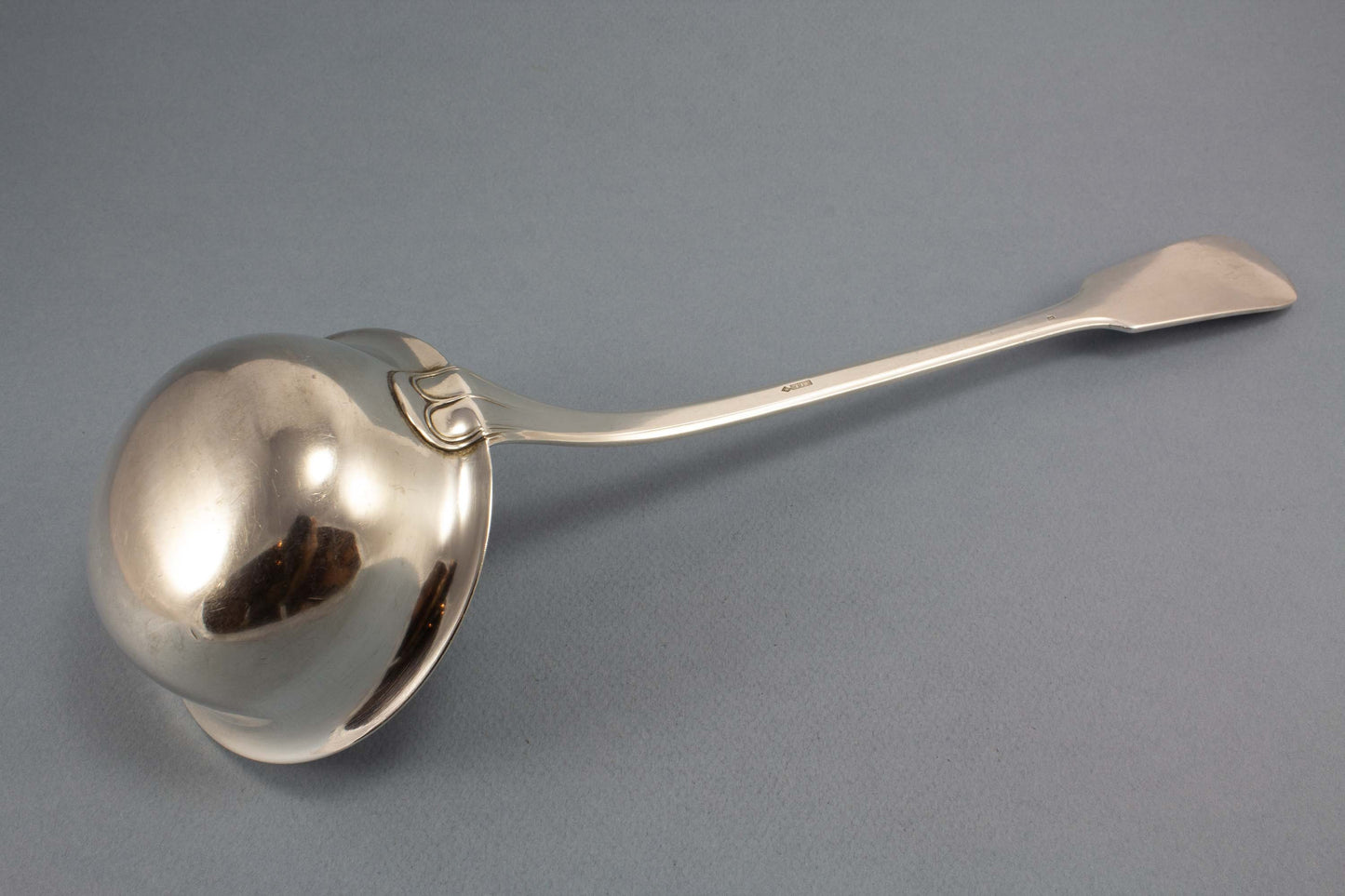 Edle versilberte Suppenkelle, WMF Baguette, große Kelle, Geislingen