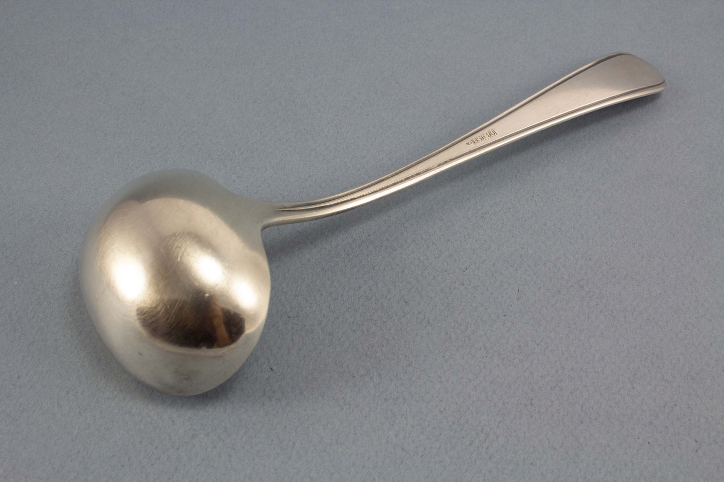 Saucenkelle, versilbert, BSF, Muster, Kelle, versilberte Kelle