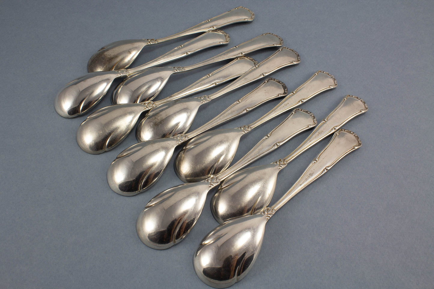 10 seltene Jugendstil - Eislöffel, Wellner