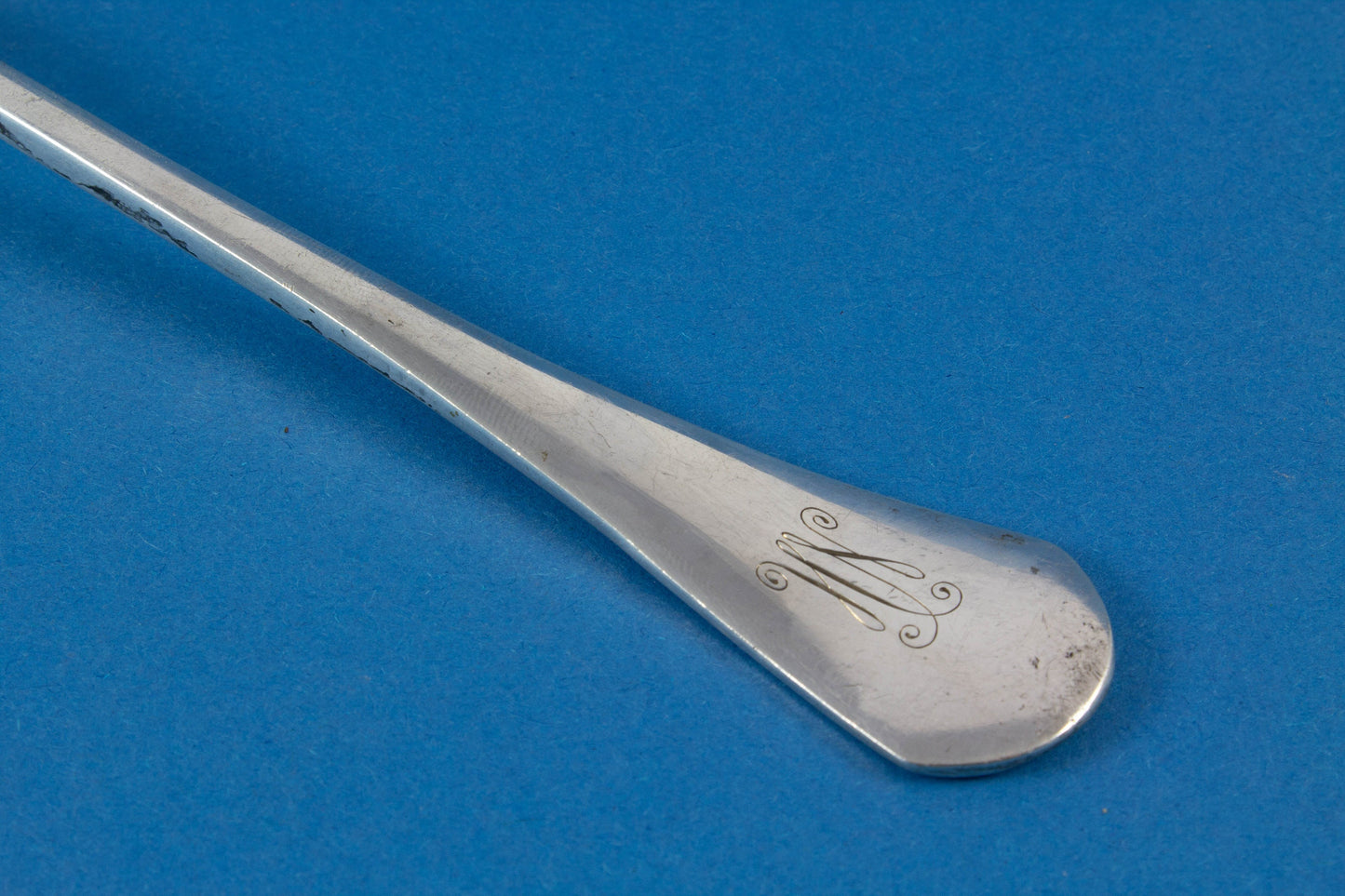 Antique asparagus server from Austria, 800 silver, Dianakopf