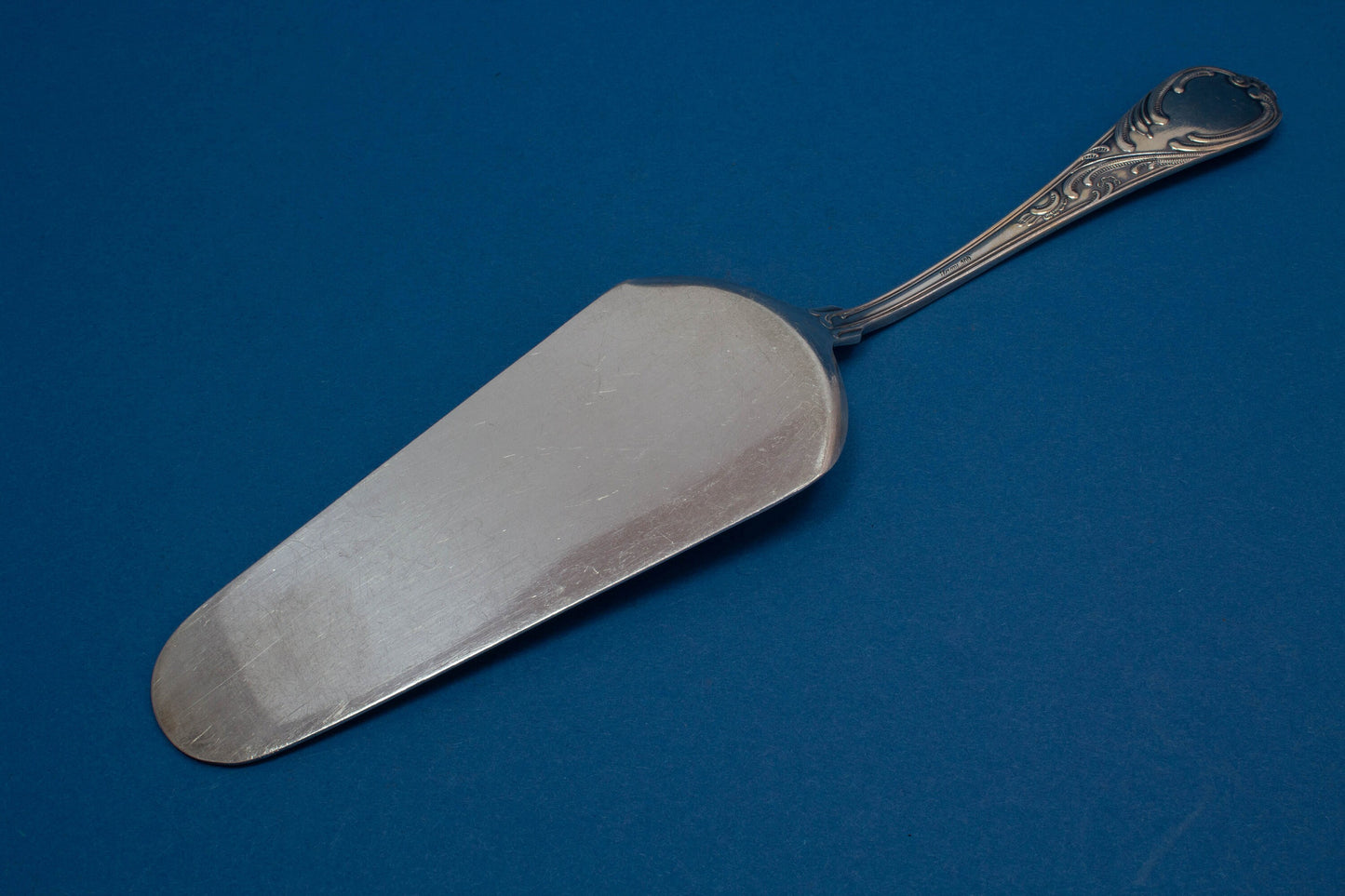 Rokoko Tortenheber, versilbert, Vintage-Kuchenheber