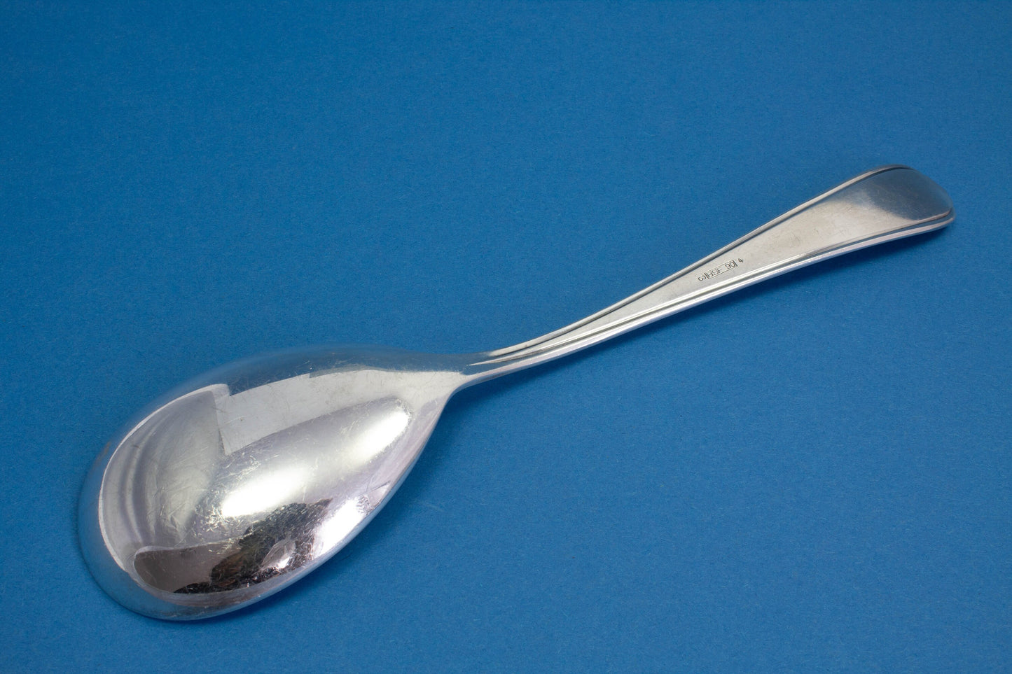 Großer Gemüselöffel, versilberter Servier-Löffel