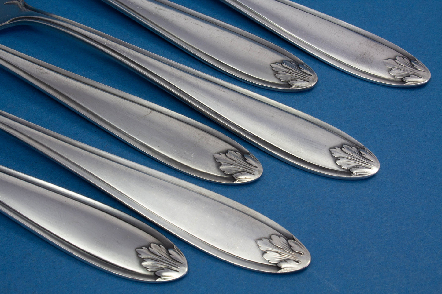 6 Tafelgabeln von WMF Akanthus, versilberte Gabeln