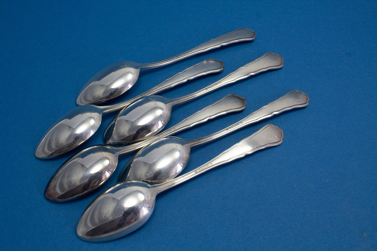 6 Teelöffel, Löffel, versilbertes Besteck von WMF