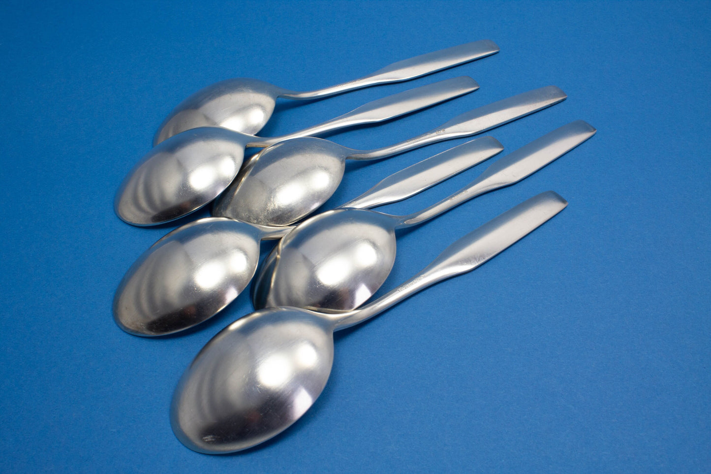 6 schöne Esslöffel, Tafellöffel, WMF Art Deco, Löffel, WMF 3600