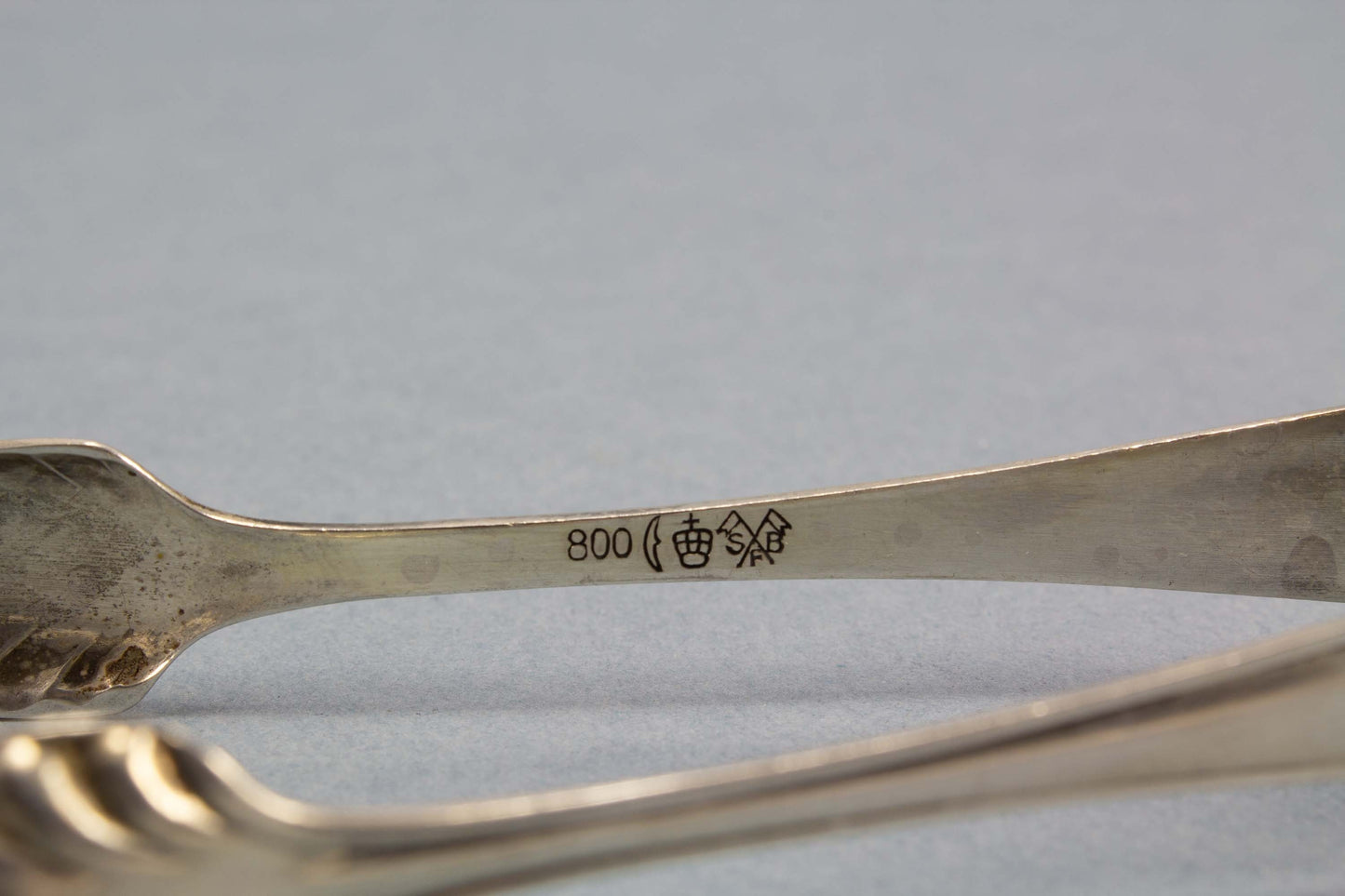 Sugar tongs, 800 silver, Art Nouveau