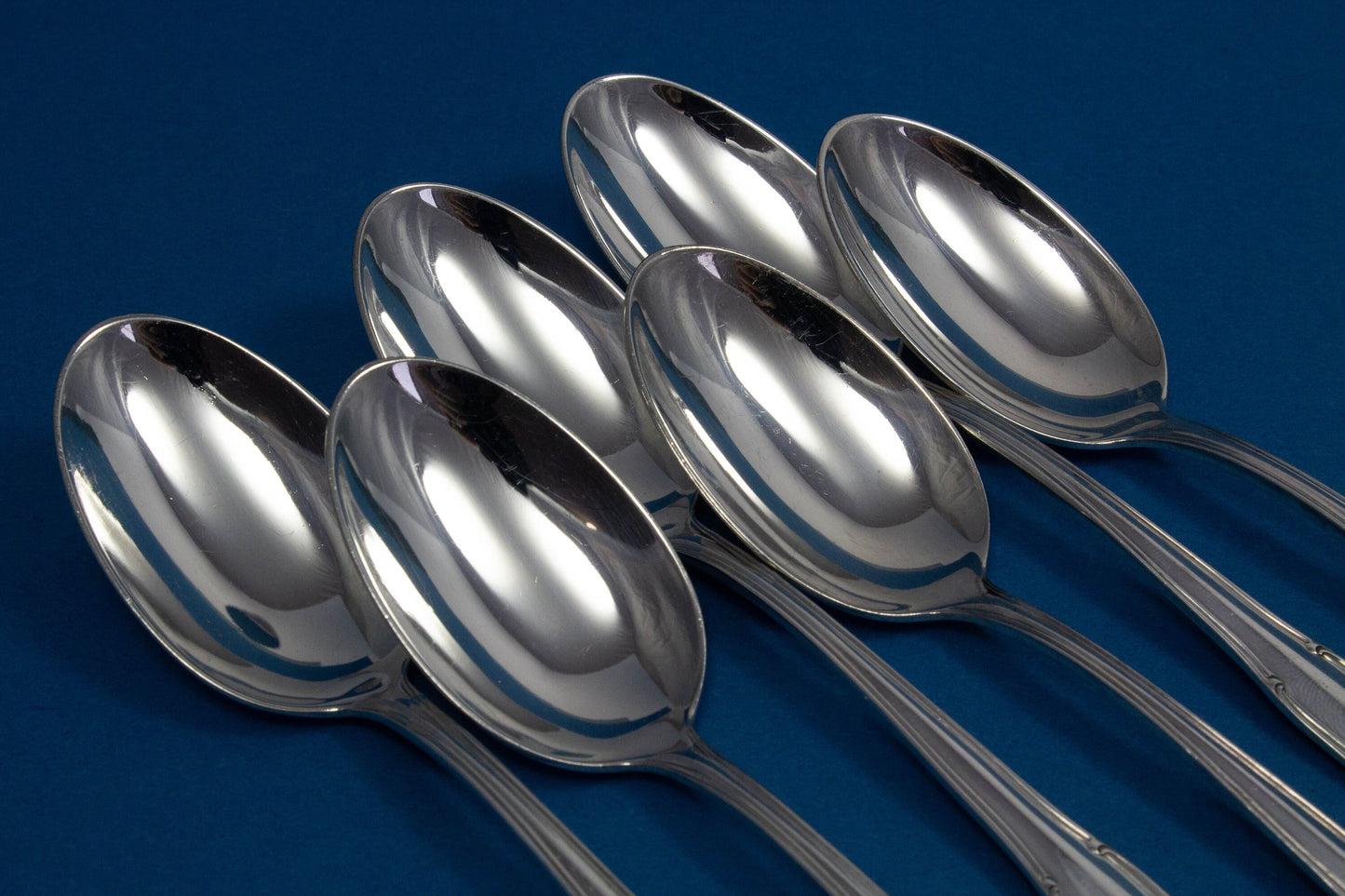 6 versilberte Teelöffel, WMF 3200