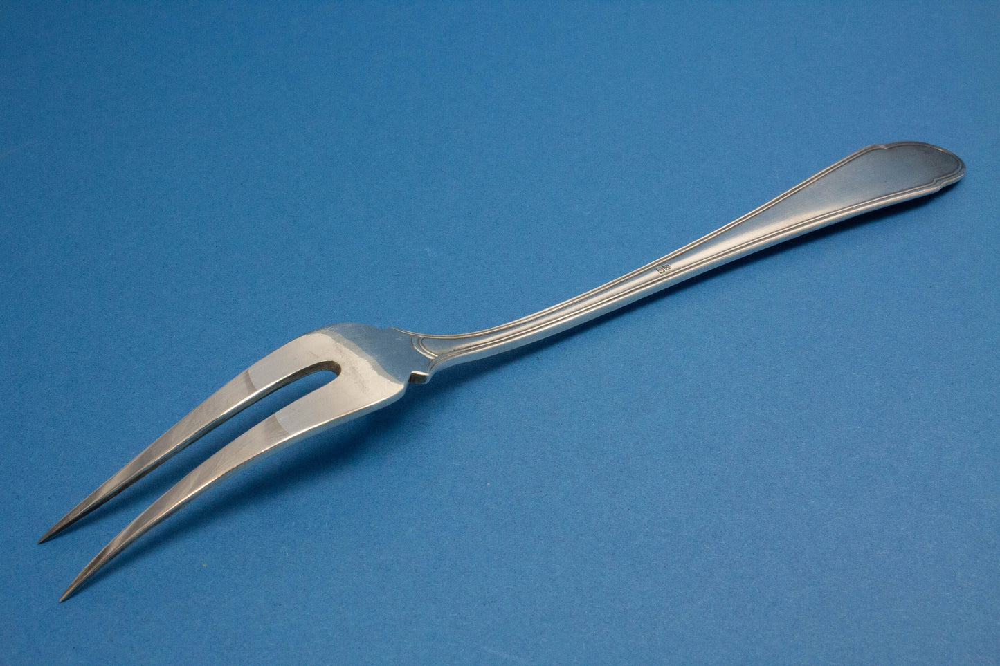 Jugendstil Vorlegegabel, Fleischgabel, WMF 200, versilbert