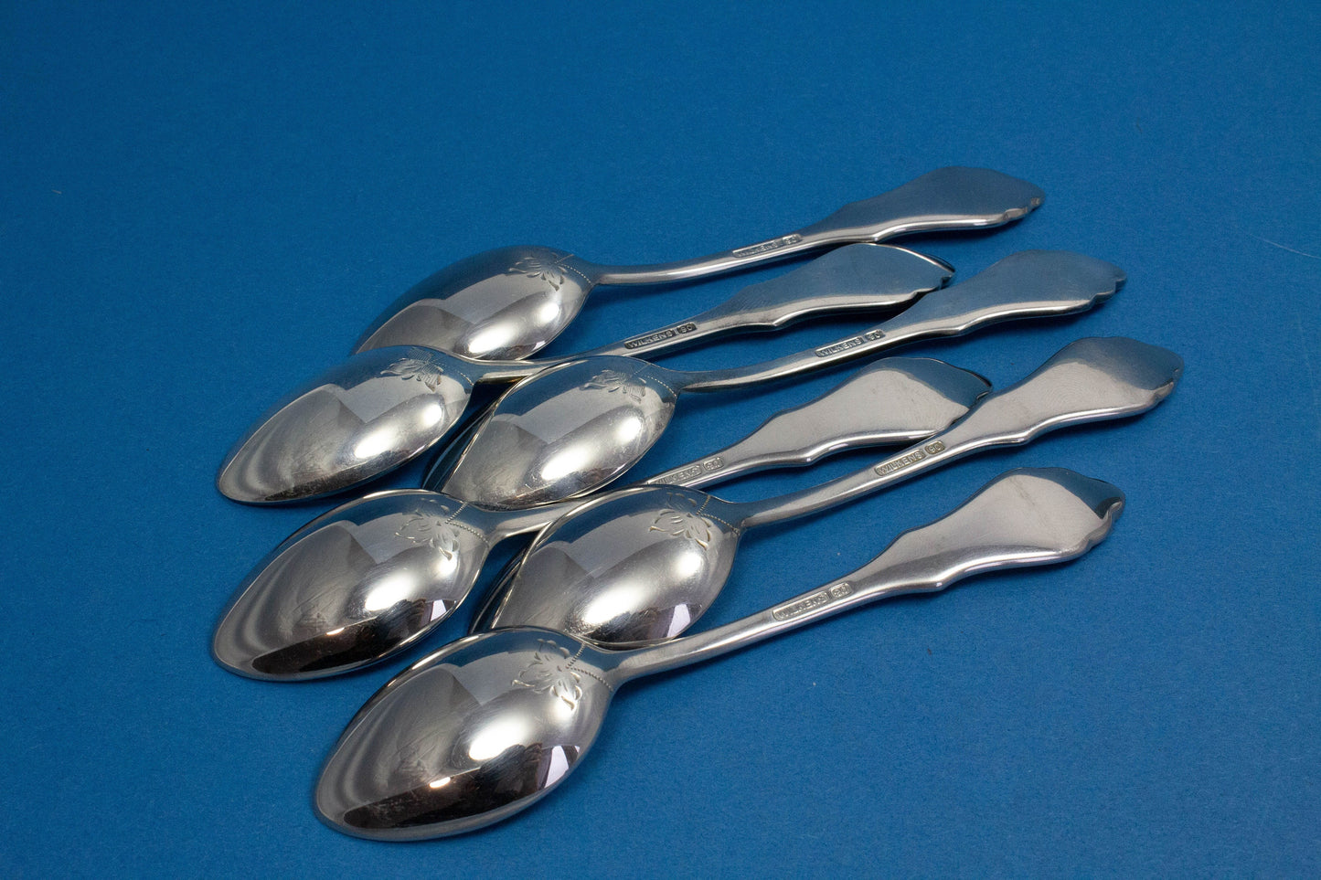 6 versilberte Teelöffel, Wilkens