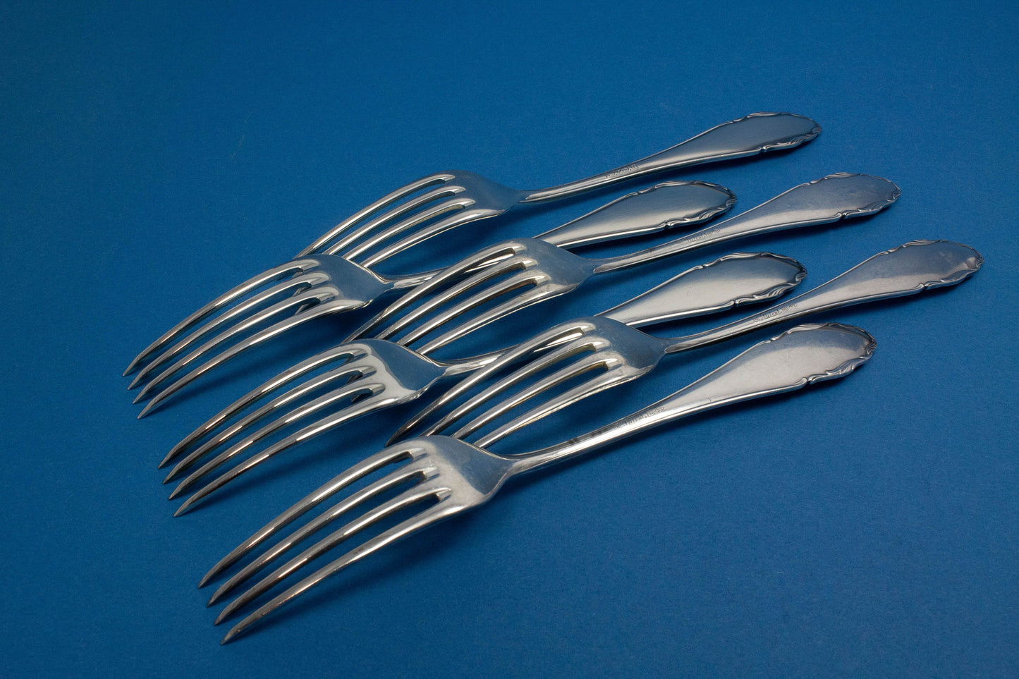 6 versilberte Tafelgabeln, WMF 2200