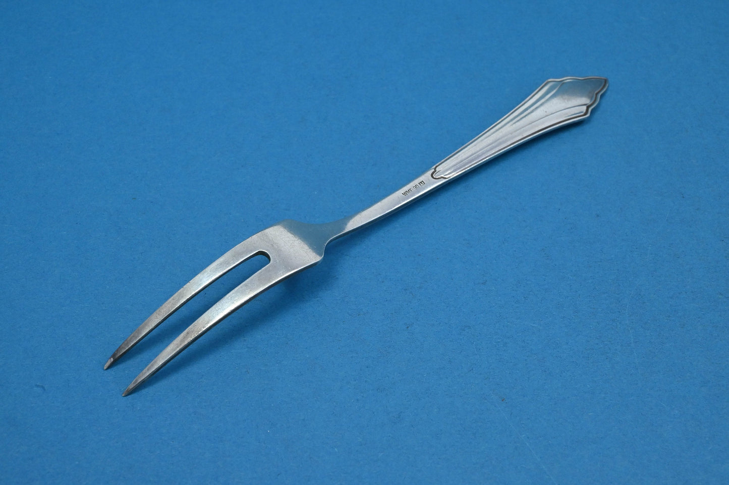 Versilberte Käsegabel, WMF 900 Fächer
