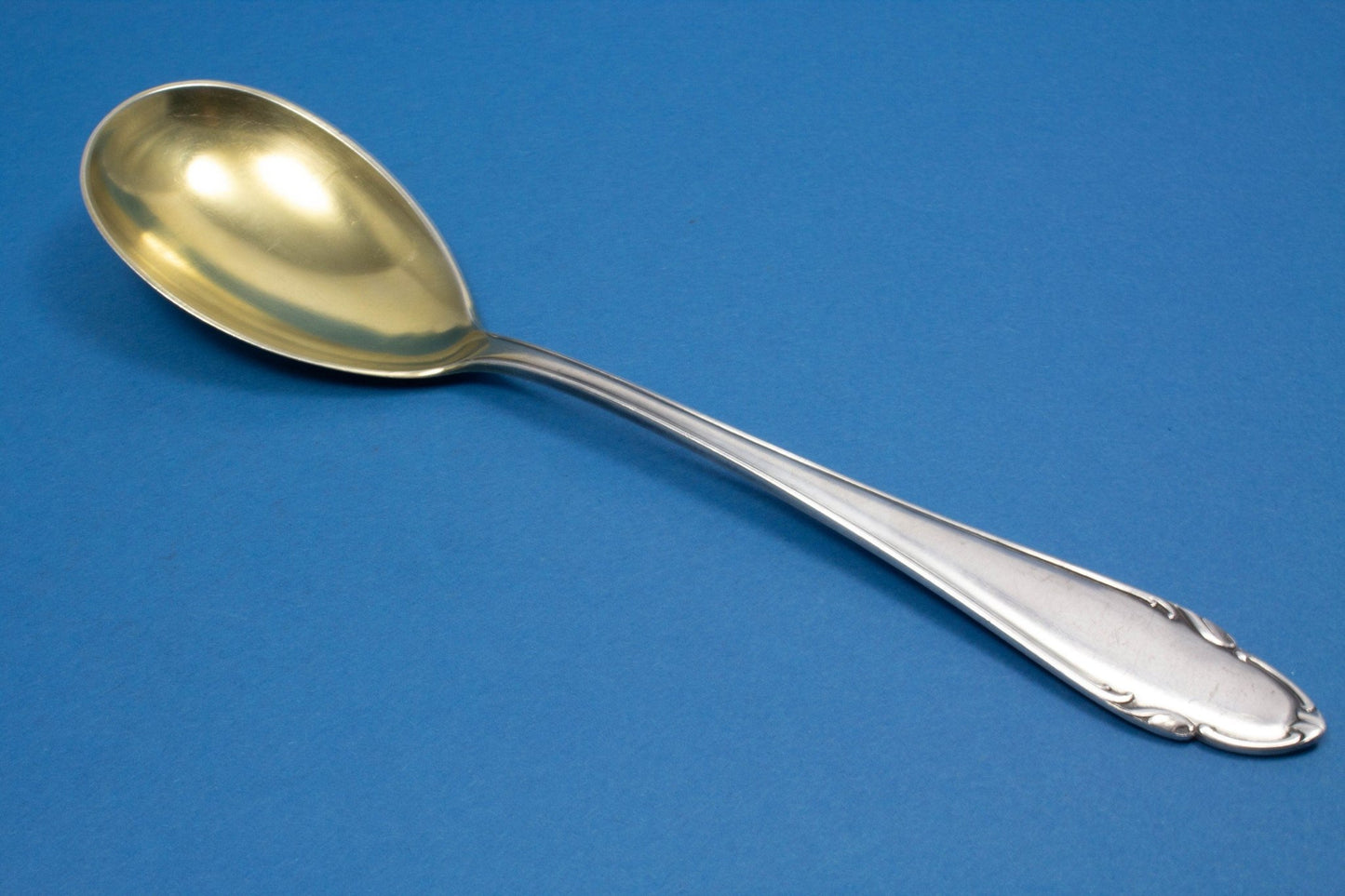 Jugendstil Fischbesteck für 6 Personen mit passendem Vorlegebesteck, Fischmesser, Fischgabeln, versilbert - Löffelland