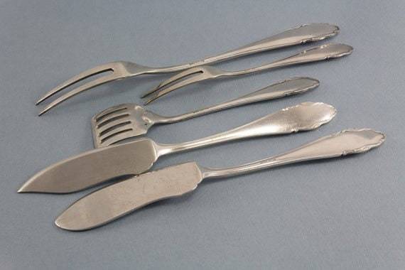 Käsemesser, Buttermesser, Fleischspieß, Käsespieß, Sardinenheber - Löffelland