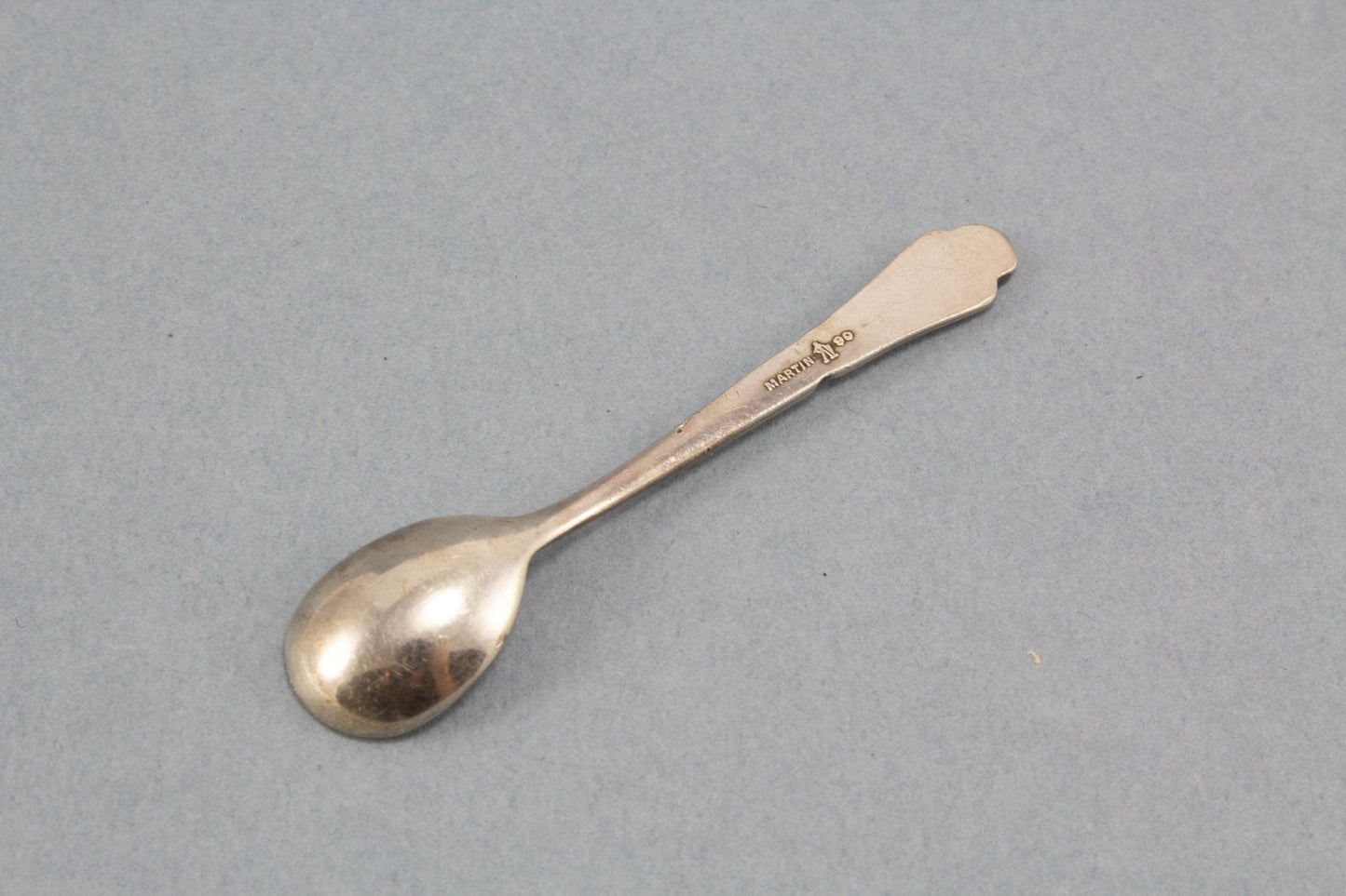 Salzlöffel, Gewürzlöffel, Löffel, versilberter kleiner Löffel für Gewürze, Martin - Löffelland