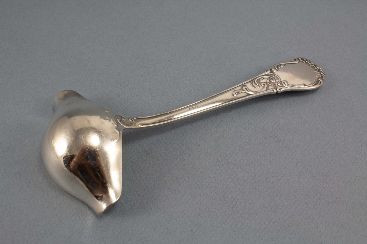Saucenkelle, versilbert, Rokoko, Muster, Kelle - Löffelland