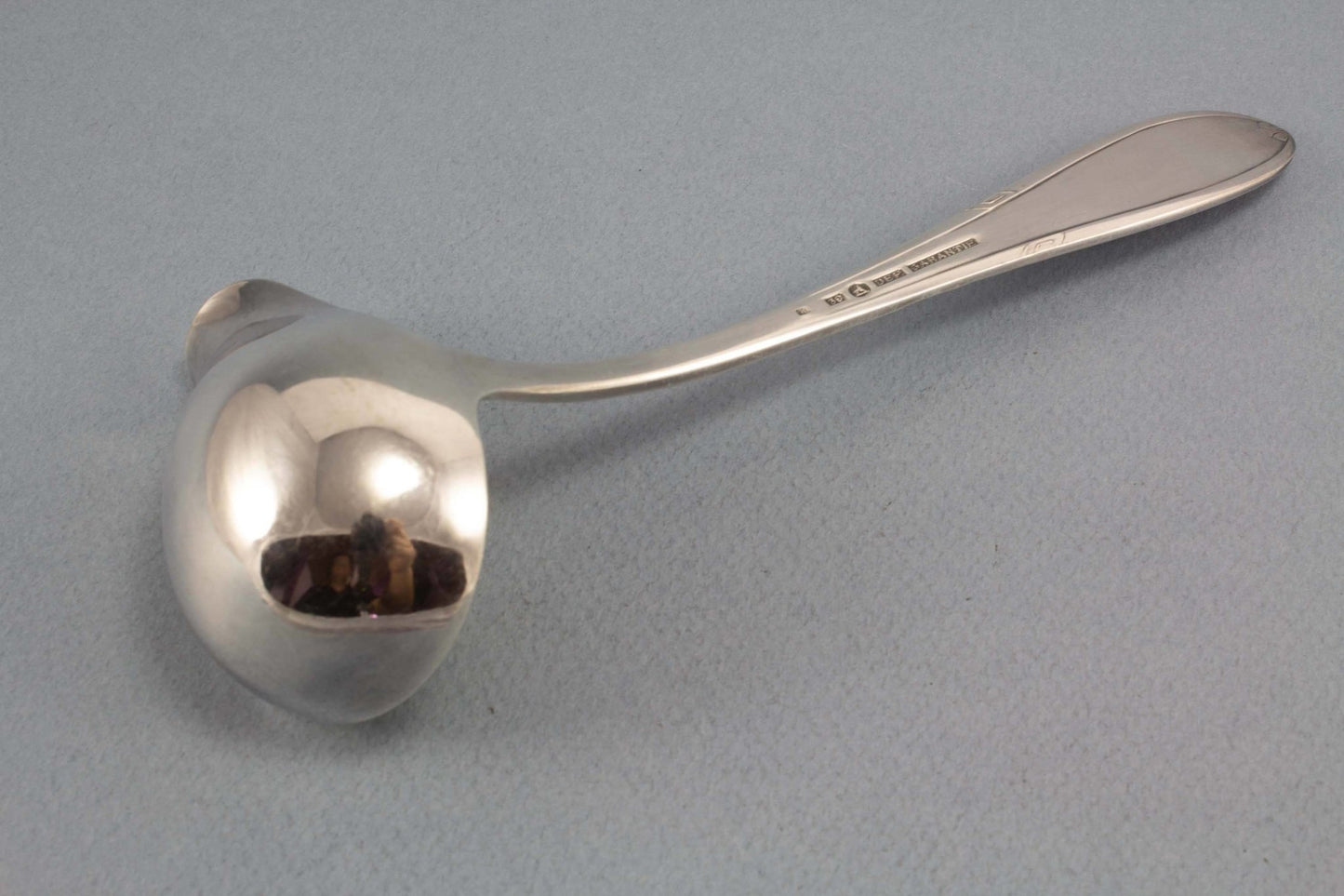 Saucenkelle, versilbert, Rokoko, Muster, Kelle - Löffelland