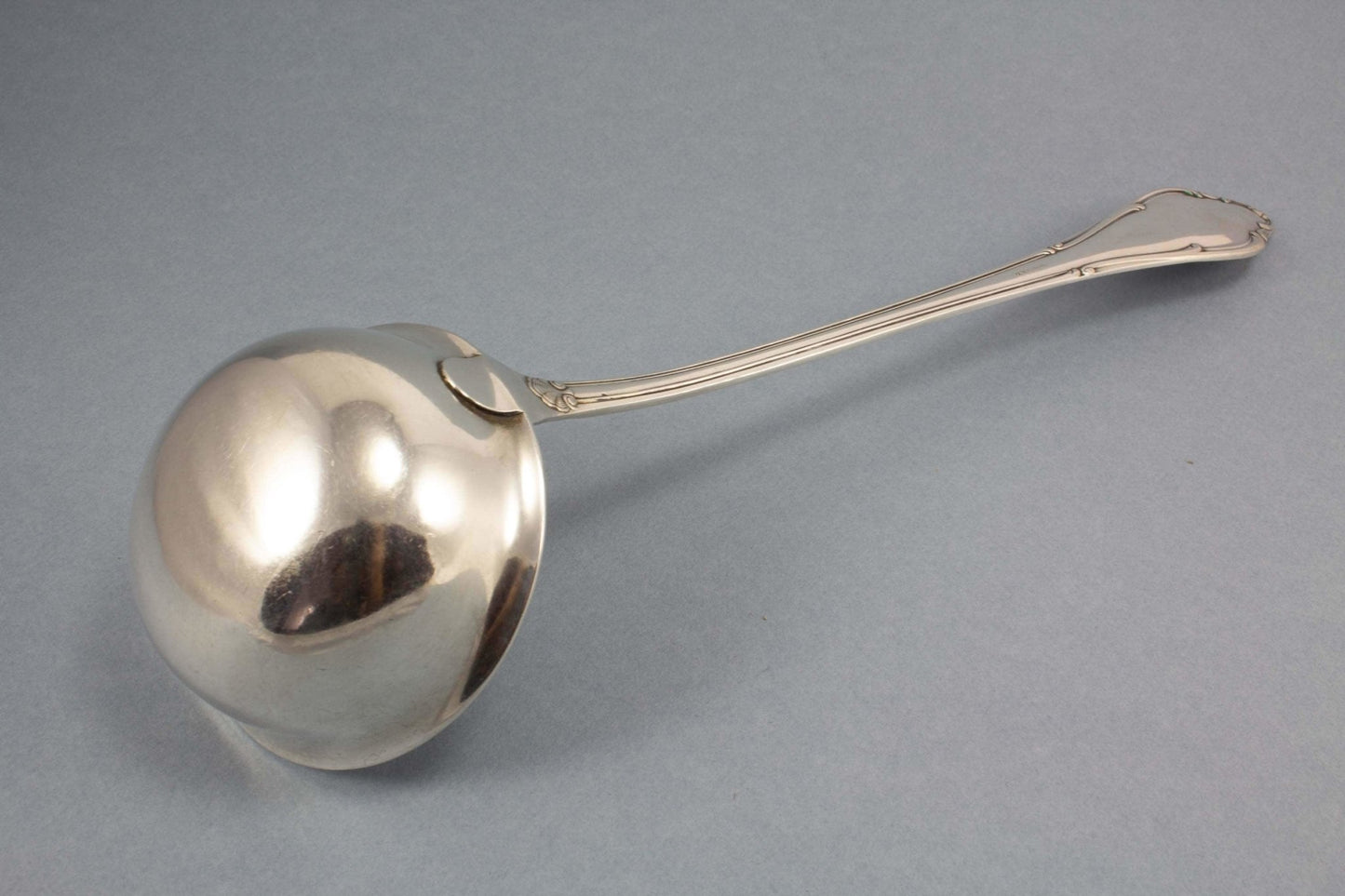 Versilberte Suppenkelle von ABS/ Wellner, Mozart, Tafelsilber, Vorlegebesteck - Löffelland