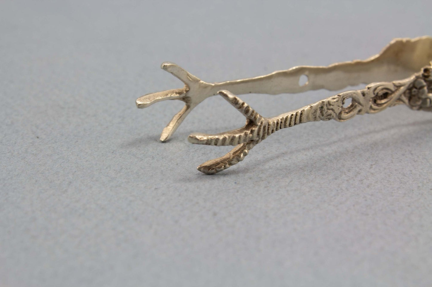 Zuckerzange, 800er, Silber, Echtsilber, kleine Zange - Löffelland