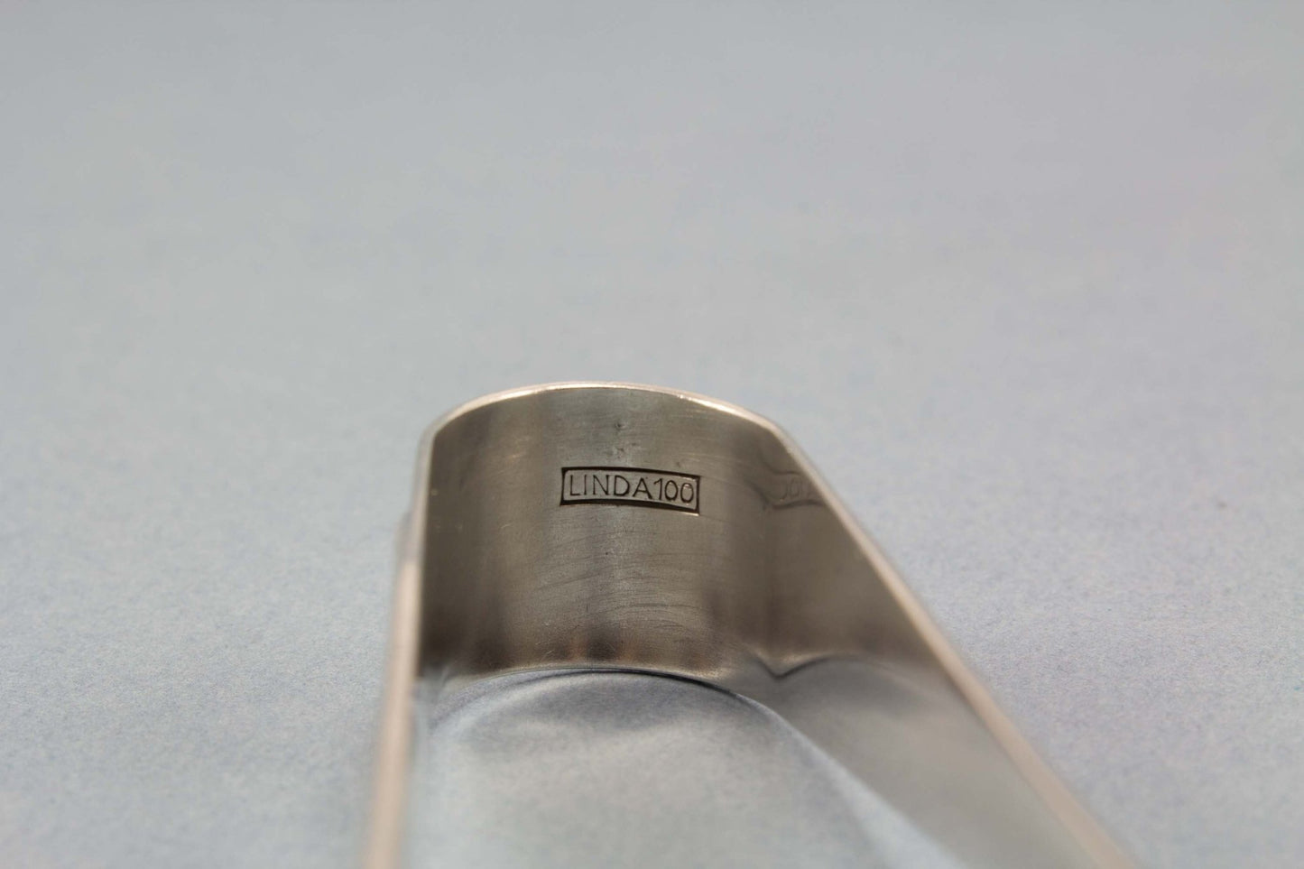 Zuckerzange, Jugendstil , versilbert, Zange für Zucker - Löffelland