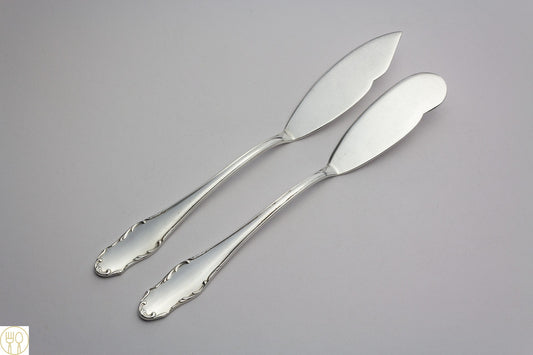 Käsemesser und Buttermesser, Vintage-Besteckset