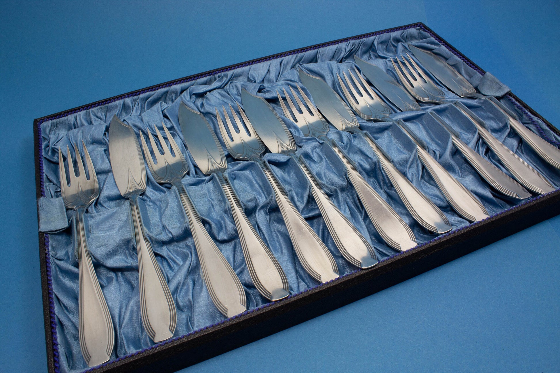 Jugendstil-Fischbesteck für 12 Personen von Zwilling, J.A.Henckels