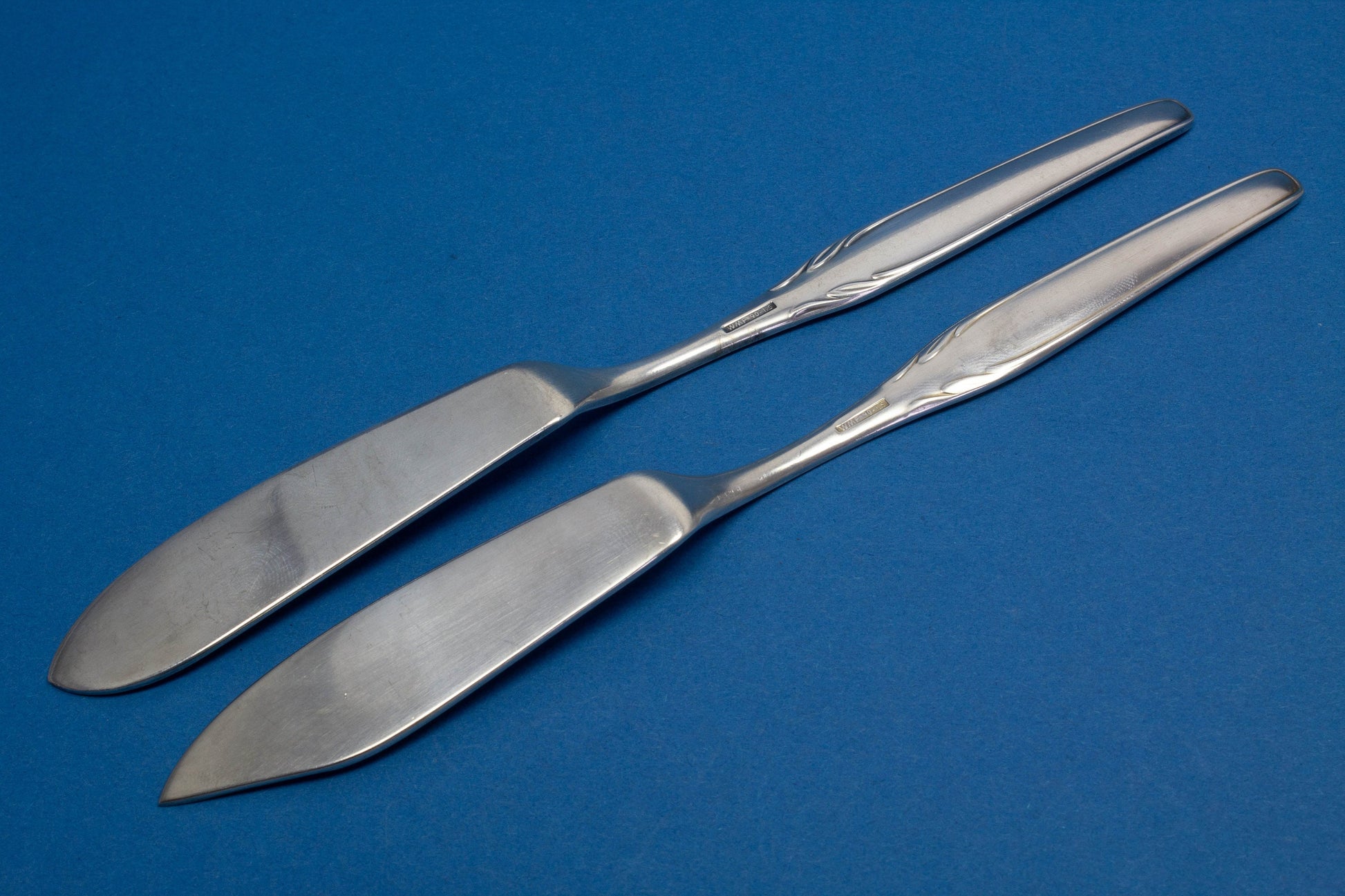 Versilbertes Besteck von WMF, Käsemesser und Buttermesser