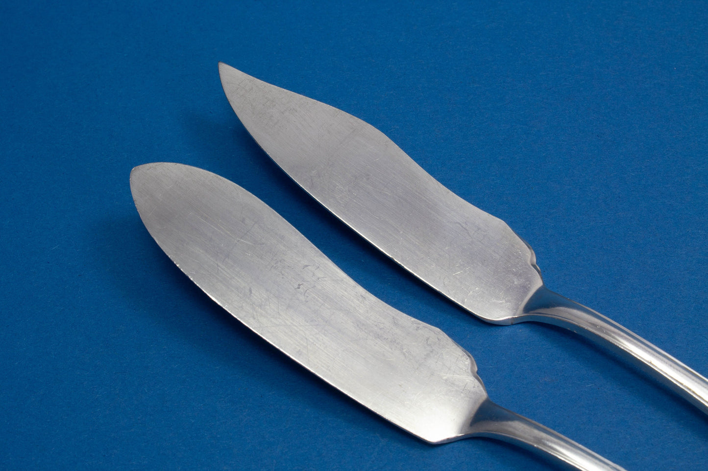 Versilbertes Besteck von WMF, Käsemesser und Buttermesser