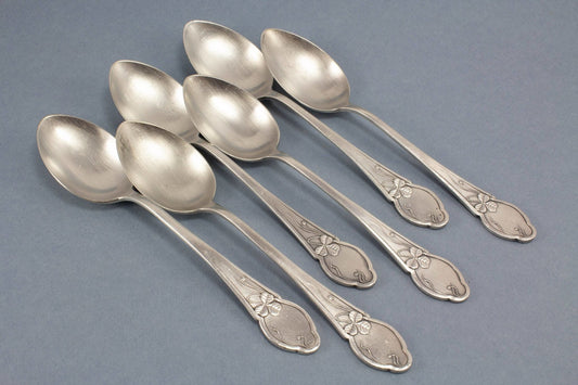 6 schöne Vintage- Esslöffel, Tafellöffel - Löffelland