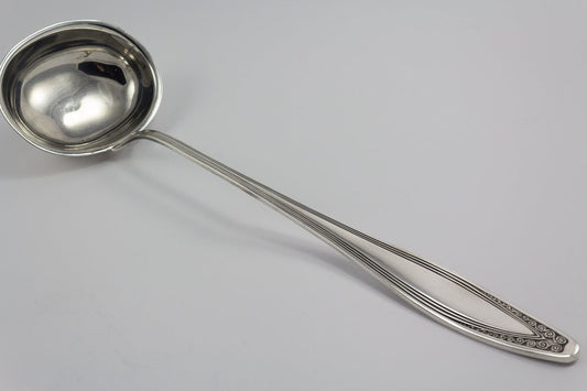 Suppenkelle, antik, Jugendstil, versilbert, Kelle, Vintage, Schöpfkelle, versilberte Kelle, Vintage Besteck, Suppe, Besteck, schöne Kelle