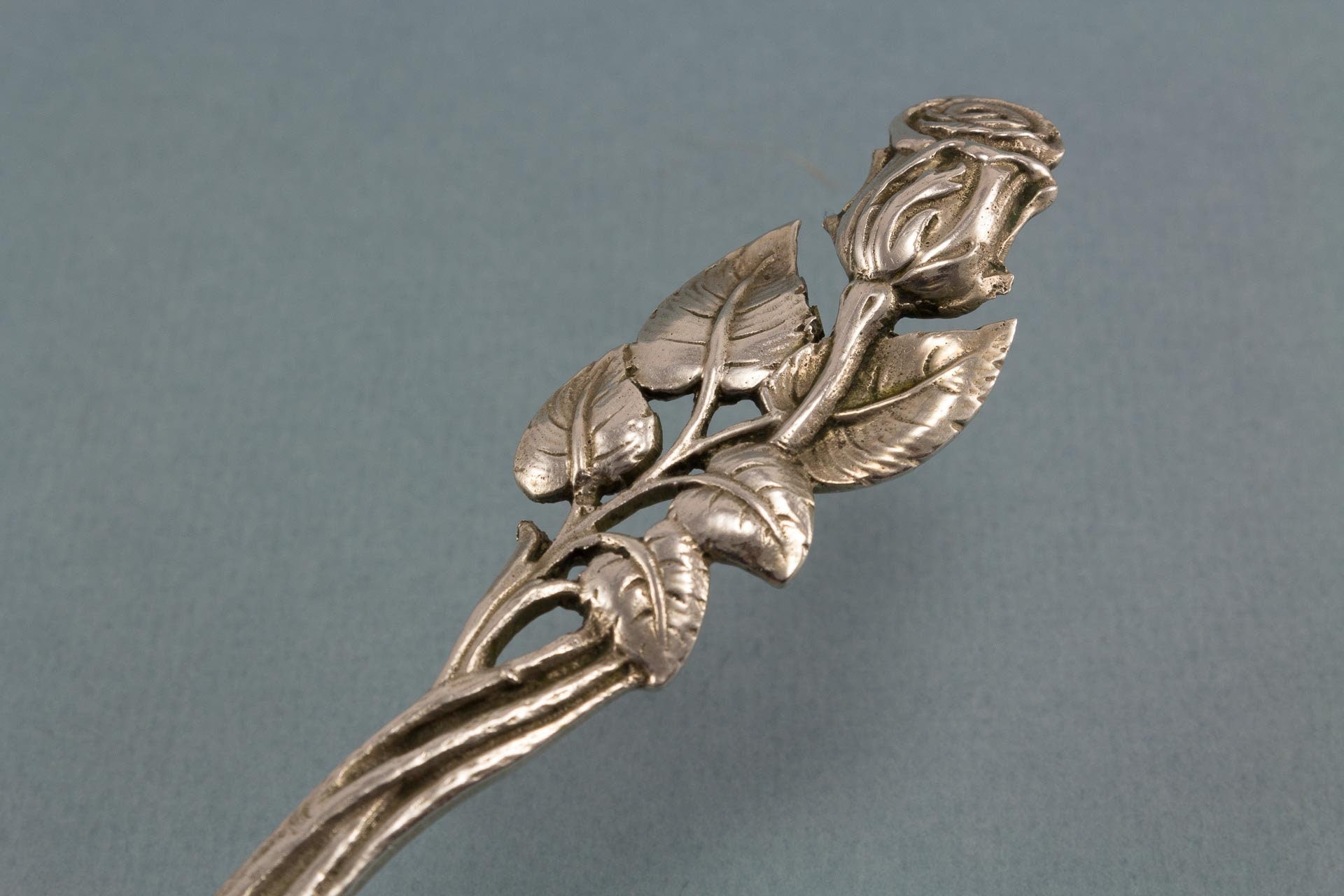 Fleischgabel aus 800er Silber, Christoph Widmann, Hildesheimer Rose