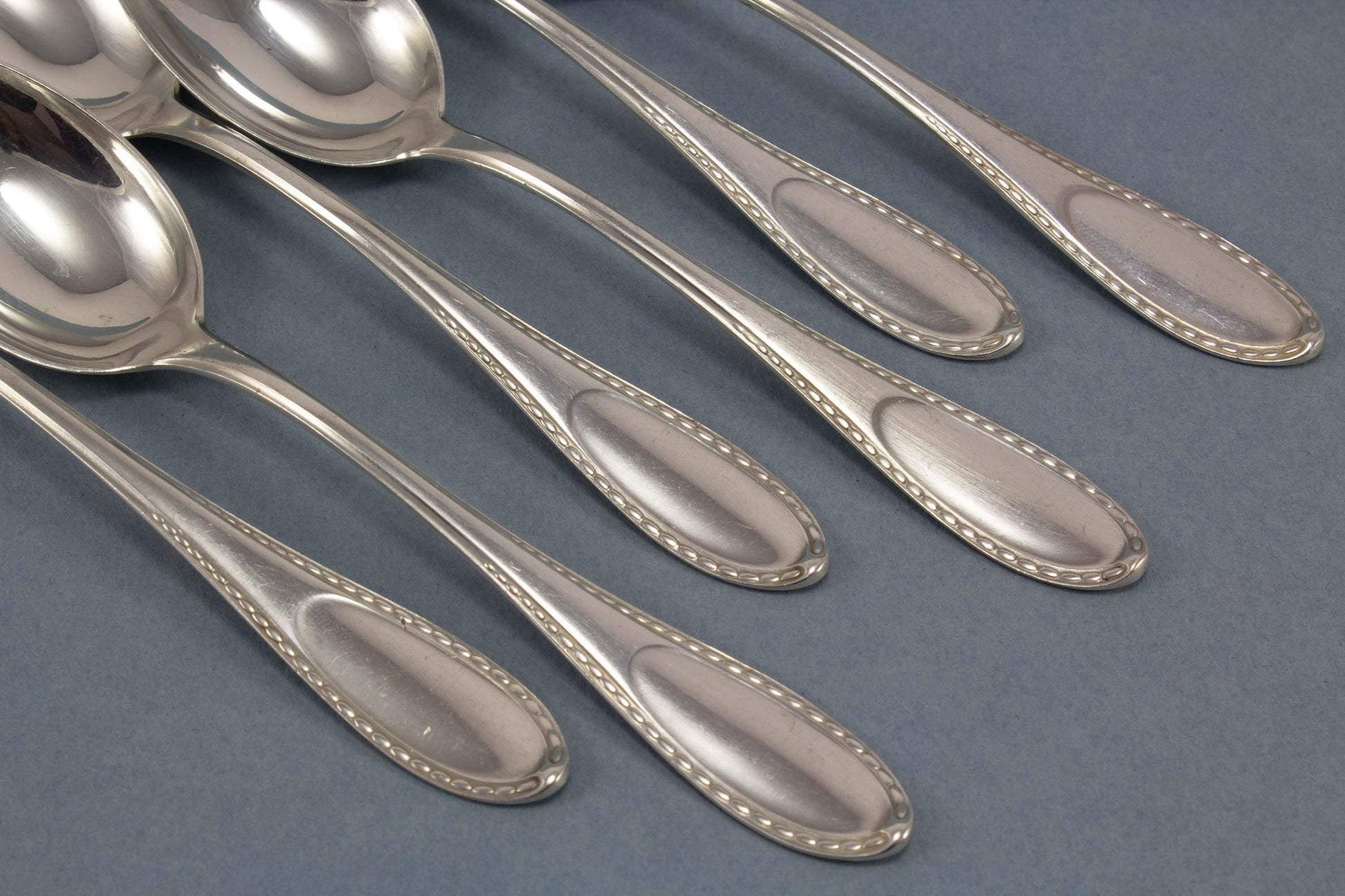 Beautiful silver tea spoons by BSF, 800 silver 