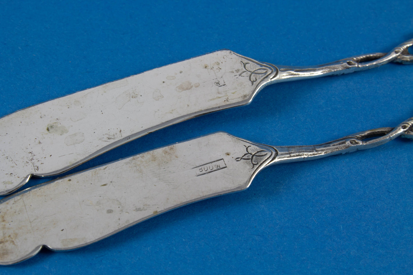 Silver Butter Knife, Cheese Knife and Skewer Rose Cutlery Set by Widmann