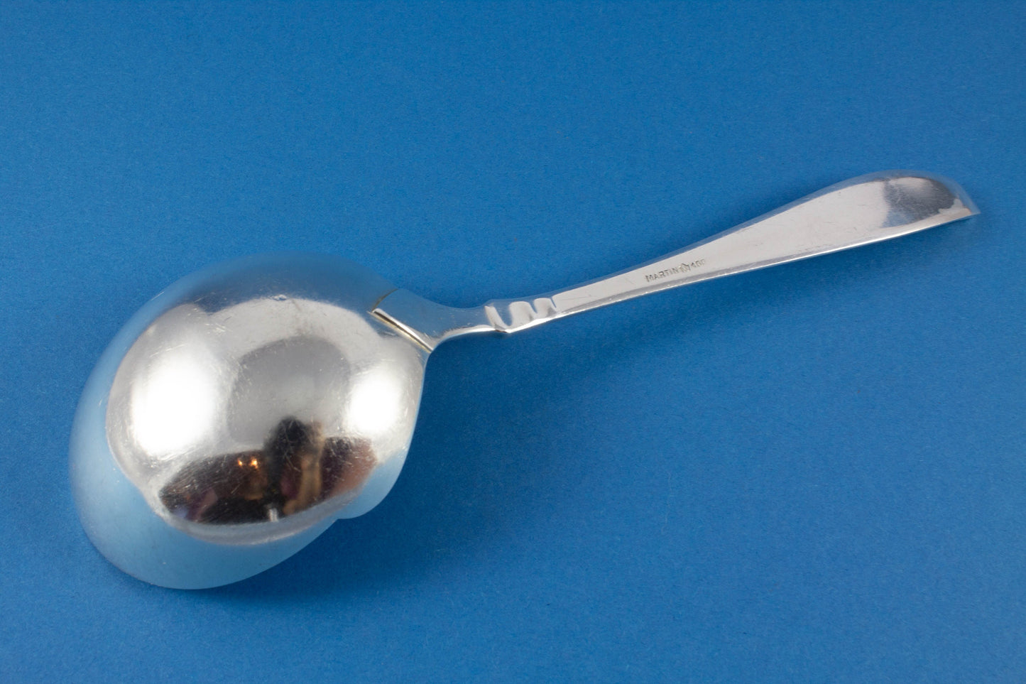 Beautiful potato spoon, Bruckmann Deutschmeister, silver plated serving spoon