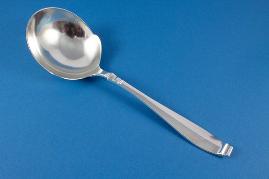 Beautiful potato spoon, Bruckmann Deutschmeister, silver plated serving spoon