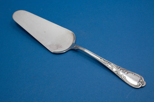 Rokoko Tortenheber, versilbert, Vintage-Kuchenheber