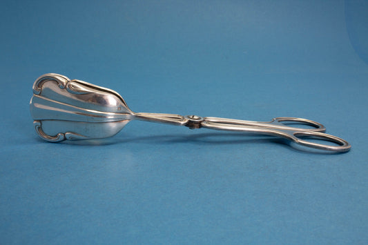 Versilberte Gebäckzange, Mid Century