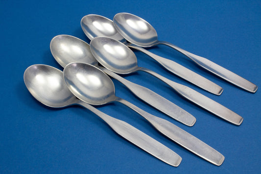 6 Teelöffel von WMF, WMF 3600 nach Wilhelm Wagenfeld