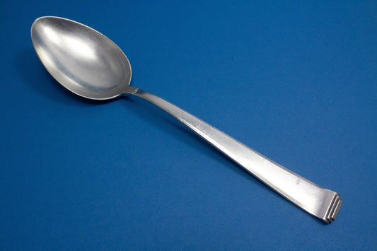 Large vegetable spoon, silver-plated serving spoon, Art Deco