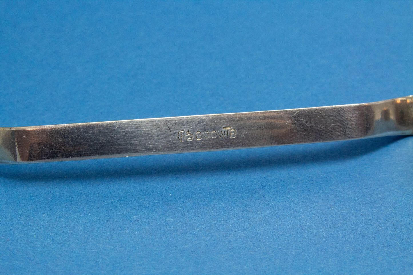 Rare silver knife rest, Wilhelm Binder, 800 silver