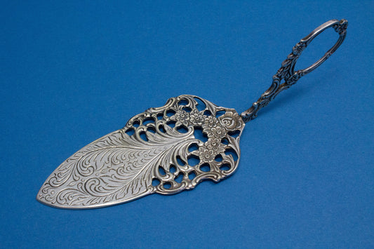 Gebäckheber, Hildesheimer Rose, versilbert