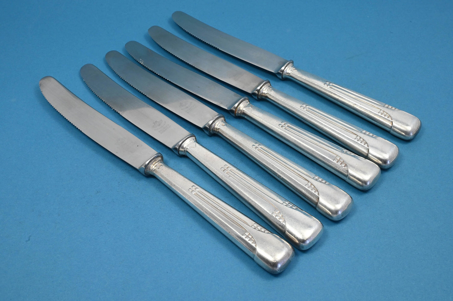 Sechs Messer von WMF, Würfelmuster WMF 34