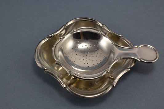 Teesieb, versilbert, Vintage Besteck, Tea Time - Löffelland